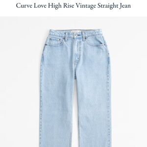 Abercrombie curve love high waisted jean
